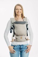 Kapturek do nosidełka (100% bawełna) - MAŁA JODEŁKA OMBRE SZARY