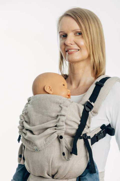 Kapturek do nosidełka (100% bawełna) - PEANUT BUTTER