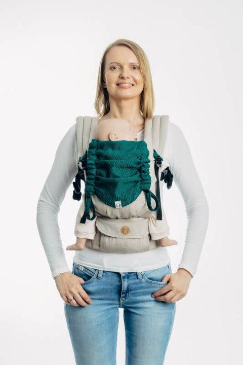 Kapturek do nosidełka (100% bawełna) - SZMARAGD
