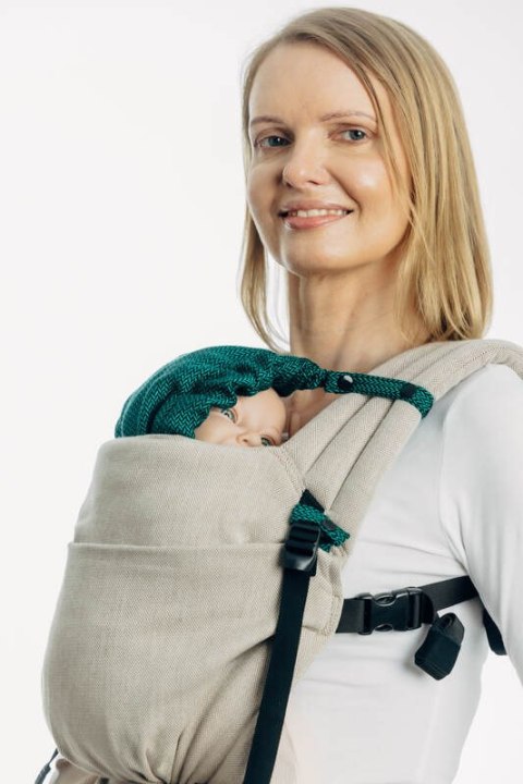 Kapturek do nosidełka (100% bawełna) - SZMARAGD
