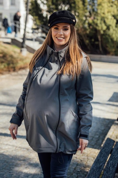 Kurtka Softshell do noszenia dzieci - Szara - rozmiar XL