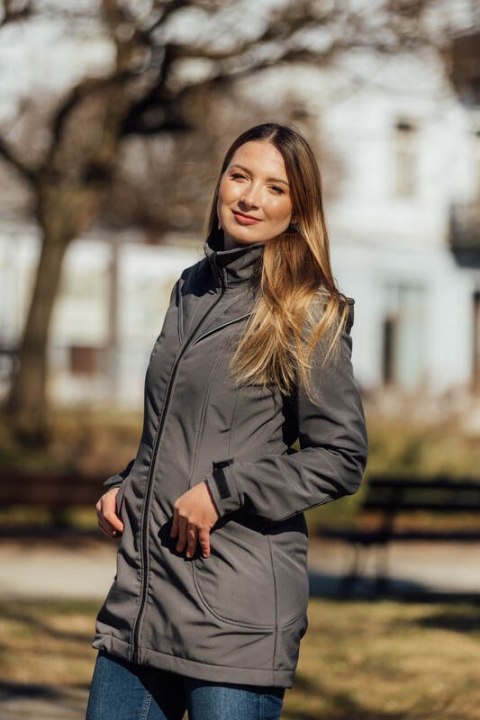 Kurtka Softshell do noszenia dzieci - Szara - rozmiar XL