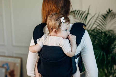 Nakładki ochronne na pasy ramienne, (60% bawełna, 40% poliester) - Zestaw - MAŁA JODEŁKA CZARNY HEBAN