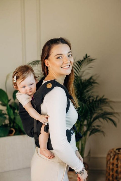 Nakładki ochronne na pasy ramienne, (60% bawełna, 40% poliester) - Zestaw - MAŁA JODEŁKA CZARNY HEBAN