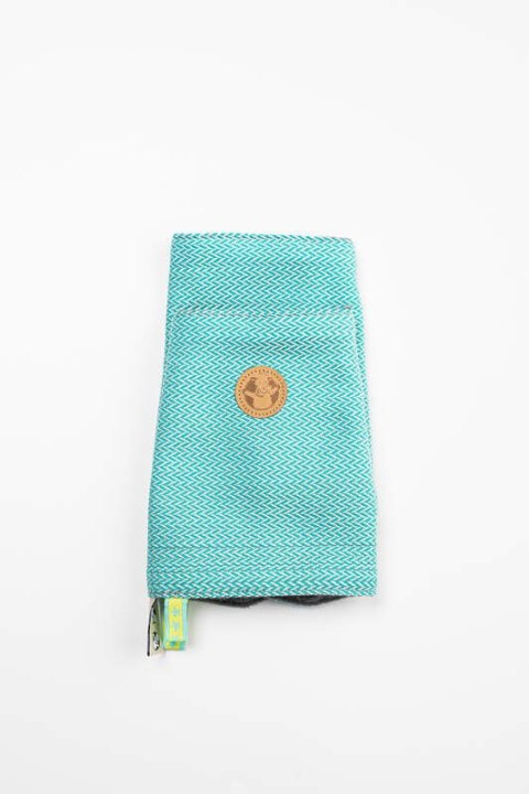 Nakładki ochronne na pasy ramienne, (60% bawełna, 40% poliester) - Zestaw - MAŁA JODEŁKA OMBRE ZIELEŃ