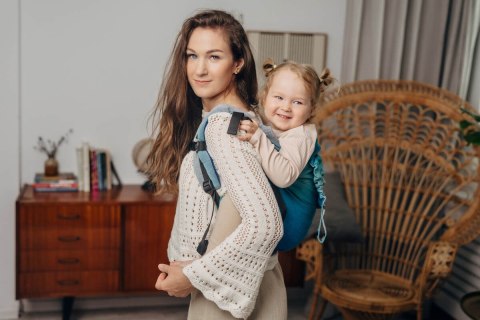 Nosidło Klamrowe Onbuhimo PRO z tkaniny skośno-krzyżowej (100% bawełna), rozmiar Preschool - AIRGLOW