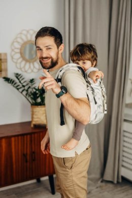 Nosidło Klamrowe Onbuhimo PRO z tkaniny żakardowej (100% bawełna), rozmiar Preschool - PARK JURAJSKI - ICE DESERT