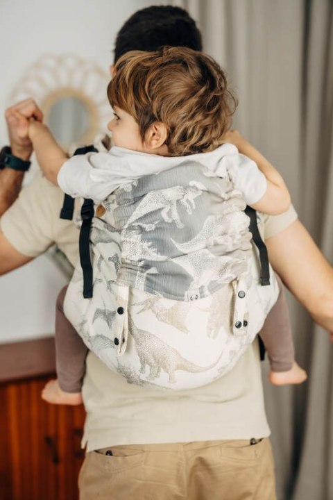 Nosidło Klamrowe Onbuhimo PRO z tkaniny żakardowej (100% bawełna), rozmiar Preschool - PARK JURAJSKI - ICE DESERT