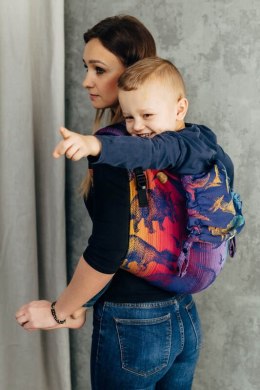 Nosidło Klamrowe Onbuhimo PRO z tkaniny żakardowej (100% bawełna), rozmiar Preschool - PARK JURAJSKI - NOWA ERA