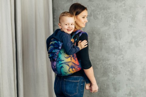 Nosidło Klamrowe Onbuhimo PRO z tkaniny żakardowej (100% bawełna), rozmiar Preschool - PARK JURAJSKI - NOWA ERA