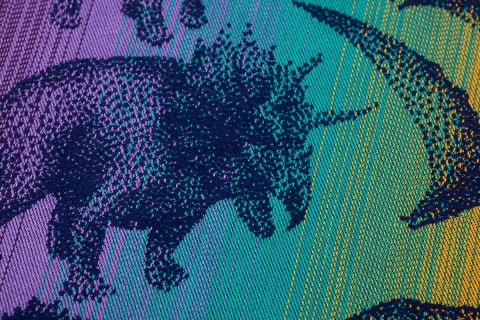 Nosidło Klamrowe Onbuhimo PRO z tkaniny żakardowej (100% bawełna), rozmiar Preschool - PARK JURAJSKI - NOWA ERA