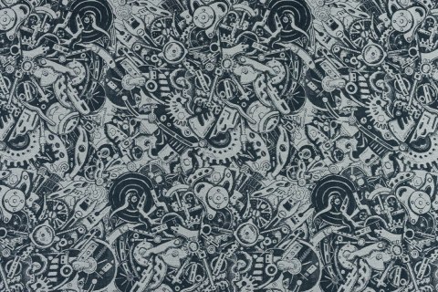 Nosidło Klamrowe Onbuhimo PRO z tkaniny żakardowej (100% bawełna), rozmiar Standard - CLOCKWORK - FIX IT