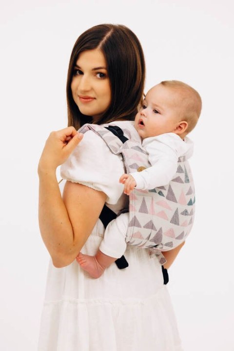 Nosidło Klamrowe Onbuhimo PRO z tkaniny żakardowej (61% bawełna, 39% wiskoza bambusowa), rozmiar Standard - EAGLE ROCKS - PEAK