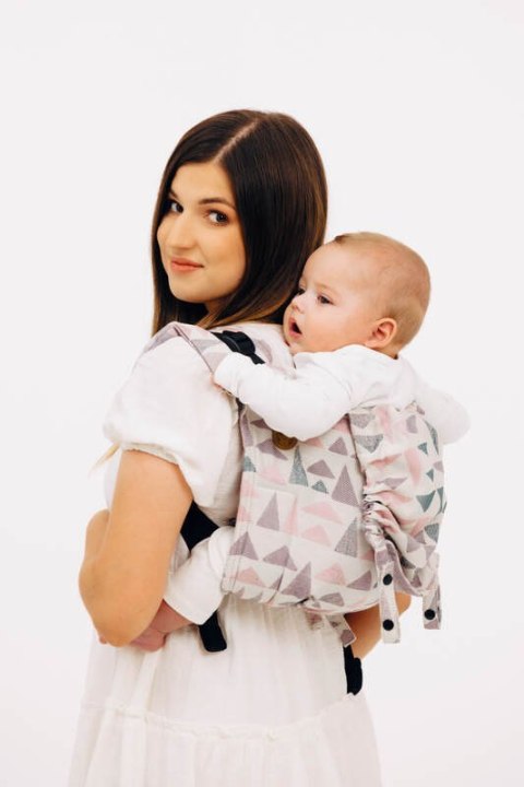 Nosidło Klamrowe Onbuhimo PRO z tkaniny żakardowej (61% bawełna, 39% wiskoza bambusowa), rozmiar Standard - EAGLE ROCKS - PEAK