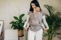 Moje Pierwsze Nosidełko LennyHybrid Half Buckle, splot jodełkowy, 100% bawełna , rozmiar standard - MAŁA JODEŁKA ALMOND