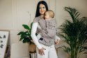 Moje Pierwsze Nosidełko LennyHybrid Half Buckle, splot jodełkowy, 100% bawełna , rozmiar standard - MAŁA JODEŁKA ALMOND