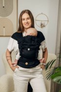 Moje Pierwsze Nosidełko LennyHybrid Half Buckle, splot jodełkowy, 100% bawełna , rozmiar standard - MAŁA JODEŁKA CZARNY HEBAN