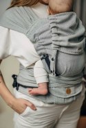 Moje Pierwsze Nosidełko LennyHybrid Half Buckle, splot jodełkowy, 100% bawełna , rozmiar standard - MAŁA JODEŁKA SZARA