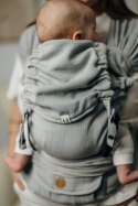 Moje Pierwsze Nosidełko LennyHybrid Half Buckle, splot jodełkowy, 100% bawełna , rozmiar standard - MAŁA JODEŁKA SZARA