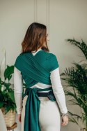 Moje Pierwsze Nosidełko LennyHybrid Half Buckle, splot jodełkowy, 100% bawełna , rozmiar standard - SZMARAGD