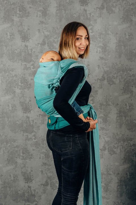 Nosidełko LennyHybrid Half Buckle, splot jodełkowy, 100% bawełna , rozmiar preschool - EDYCJA DLA PROFESJONALISTÓW - ENTWINE