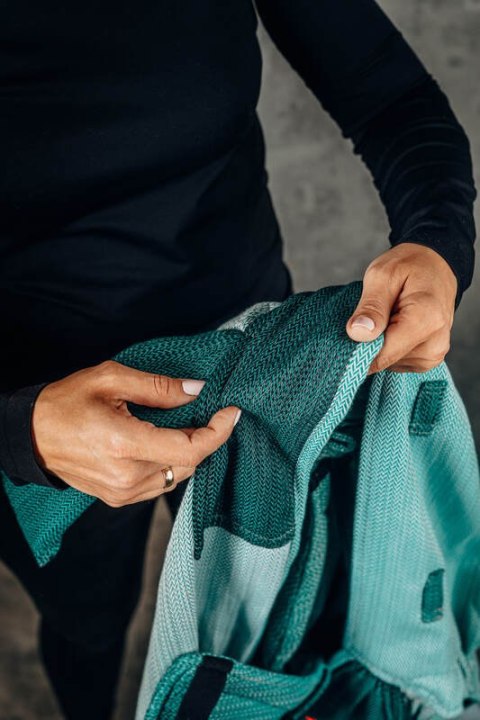 Nosidełko LennyHybrid Half Buckle, splot jodełkowy, 100% bawełna , rozmiar preschool - EDYCJA DLA PROFESJONALISTÓW - ENTWINE