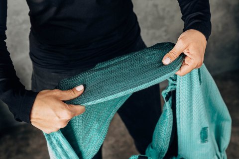 Nosidełko LennyHybrid Half Buckle, splot jodełkowy, 100% bawełna , rozmiar preschool - EDYCJA DLA PROFESJONALISTÓW - ENTWINE