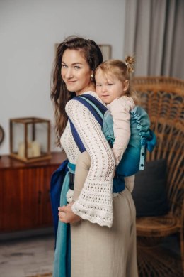 Nosidełko LennyHybrid Half Buckle, splot skośno-krzyżowy, 100% bawełna , rozmiar preschool - AIRGLOW