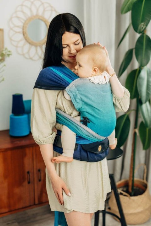 Nosidełko LennyHybrid Half Buckle, splot skośno-krzyżowy, 100% bawełna , rozmiar standard - AIRGLOW