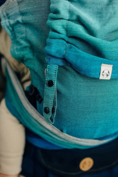 Nosidełko LennyHybrid Half Buckle, splot skośno-krzyżowy, 100% bawełna , rozmiar standard - AIRGLOW