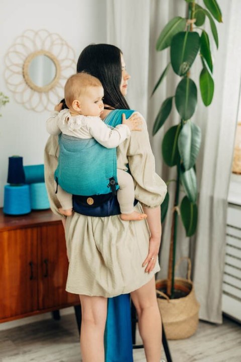 Nosidełko LennyHybrid Half Buckle, splot skośno-krzyżowy, 100% bawełna , rozmiar standard - AIRGLOW