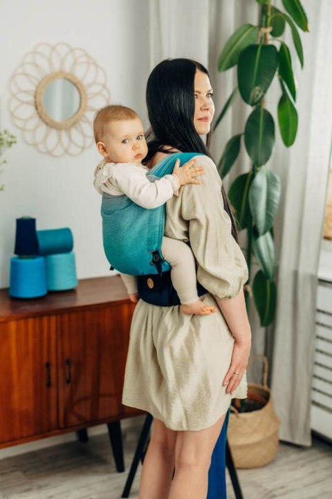 Nosidełko LennyHybrid Half Buckle, splot skośno-krzyżowy, 100% bawełna , rozmiar standard - AIRGLOW