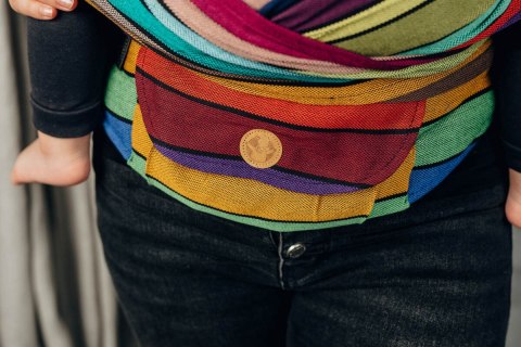 Nosidełko LennyHybrid Half Buckle, splot skośno-krzyżowy, 100% bawełna , rozmiar standard - KARUZELA BARW