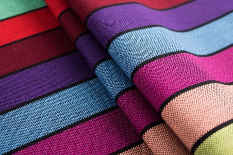 Nosidełko LennyHybrid Half Buckle, splot skośno-krzyżowy, 100% bawełna , rozmiar standard - KARUZELA BARW