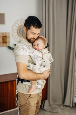 Nosidełko LennyHybrid Half Buckle, splot żakardowy, 100% bawełna , rozmiar standard - PARK JURAJSKI - ICE DESERT