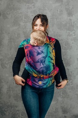 Nosidełko LennyHybrid Half Buckle, splot żakardowy, 100% bawełna , rozmiar standard - PARK JURAJSKI - NOWA ERA