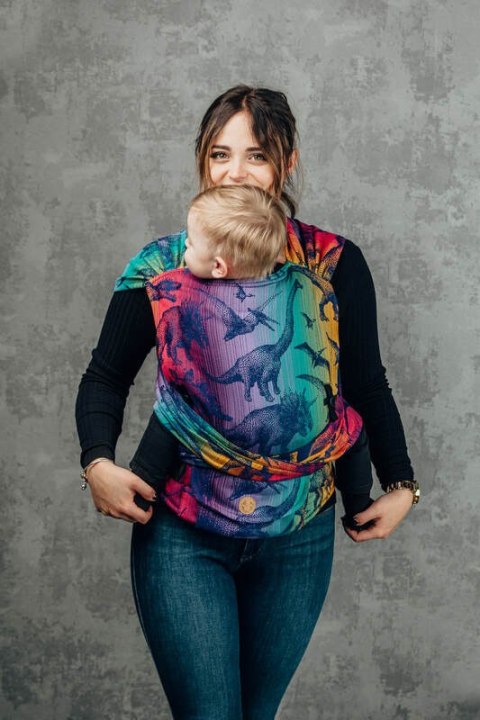 Nosidełko LennyHybrid Half Buckle, splot żakardowy, 100% bawełna , rozmiar standard - PARK JURAJSKI - NOWA ERA