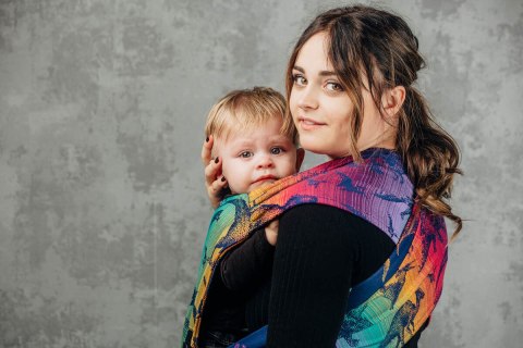 Nosidełko LennyHybrid Half Buckle, splot żakardowy, 100% bawełna , rozmiar standard - PARK JURAJSKI - NOWA ERA