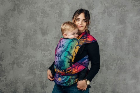 Nosidełko LennyHybrid Half Buckle, splot żakardowy, 100% bawełna , rozmiar standard - PARK JURAJSKI - NOWA ERA