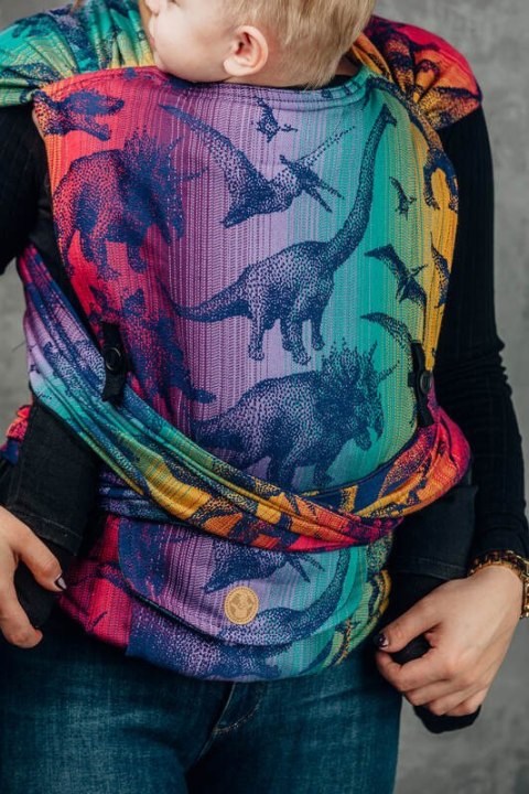 Nosidełko LennyHybrid Half Buckle, splot żakardowy, 100% bawełna , rozmiar standard - PARK JURAJSKI - NOWA ERA