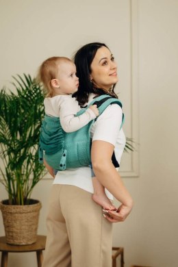 Nosidło Klamrowe Onbuhimo PRO splot jodełkowy (100% bawełna), rozmiar Standard - MAŁA JODEŁKA OMBRE ZIELEŃ