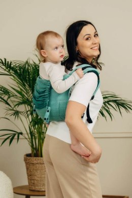 Nosidło Klamrowe Onbuhimo PRO splot jodełkowy (100% bawełna), rozmiar Toddler - MAŁA JODEŁKA OMBRE ZIELEŃ