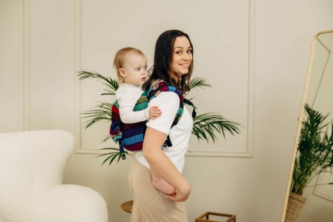 Nosidło Klamrowe Onbuhimo PRO z tkaniny skośno-krzyżowej (100% bawełna), Toddler - KARUZELA BARW