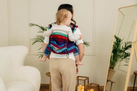 Nosidło Klamrowe Onbuhimo PRO z tkaniny skośno-krzyżowej (100% bawełna), Toddler - KARUZELA BARW