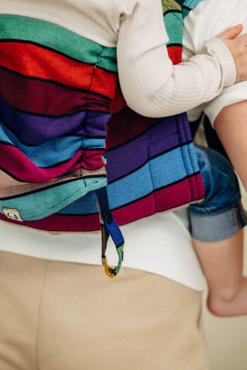 Nosidło Klamrowe Onbuhimo PRO z tkaniny skośno-krzyżowej (100% bawełna), Toddler - KARUZELA BARW