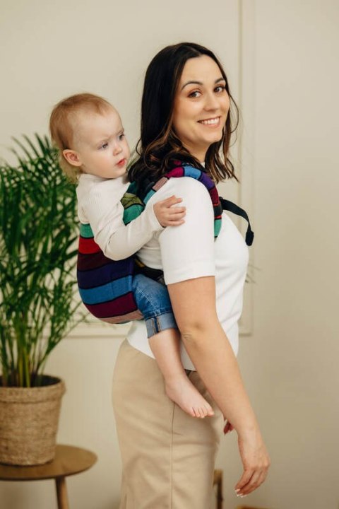 Nosidło Klamrowe Onbuhimo PRO z tkaniny skośno-krzyżowej (100% bawełna), Toddler - KARUZELA BARW