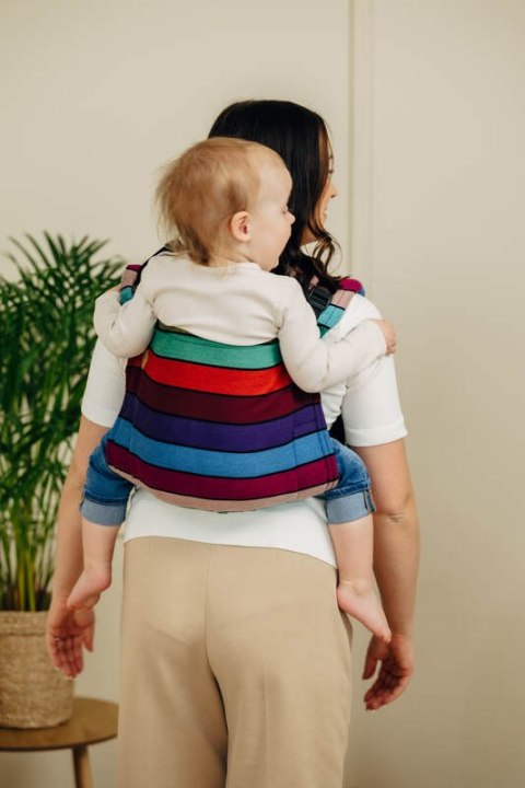 Nosidło Klamrowe Onbuhimo PRO z tkaniny skośno-krzyżowej (100% bawełna), Toddler - KARUZELA BARW