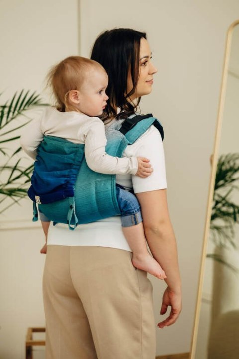 Nosidło Klamrowe Onbuhimo PRO z tkaniny skośno-krzyżowej (100% bawełna), rozmiar Toddler - AIRGLOW