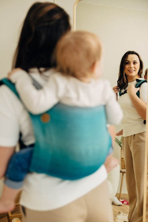 Nosidło Klamrowe Onbuhimo PRO z tkaniny skośno-krzyżowej (100% bawełna), rozmiar Toddler - AIRGLOW