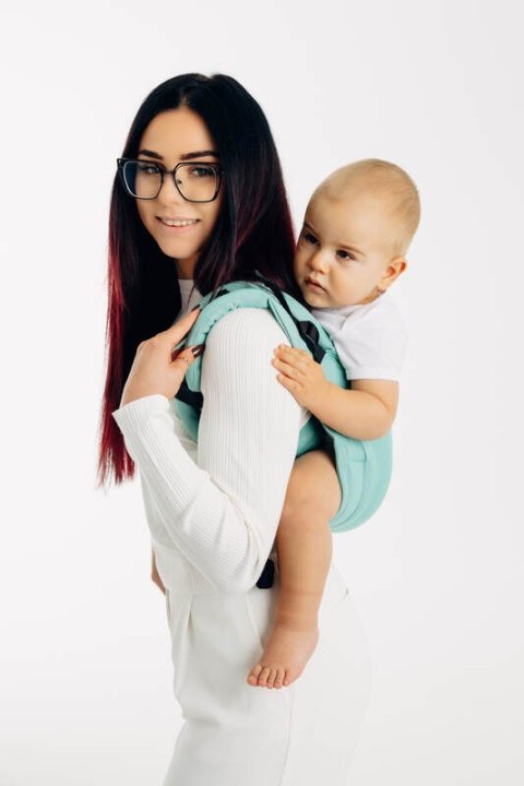 Nosidło Klamrowe Onbuhimo PRO z tkaniny skośno-krzyżowej (100% bawełna), rozmiar Toddler - MATCHA